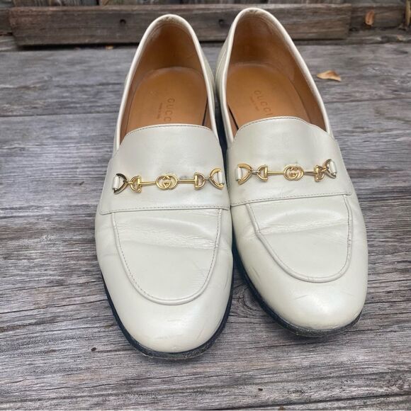 GUCCI Jakarta Calfskin Womens Interlocking G Horsebit Loafers size EU34 1/2 - Picture 13 of 14